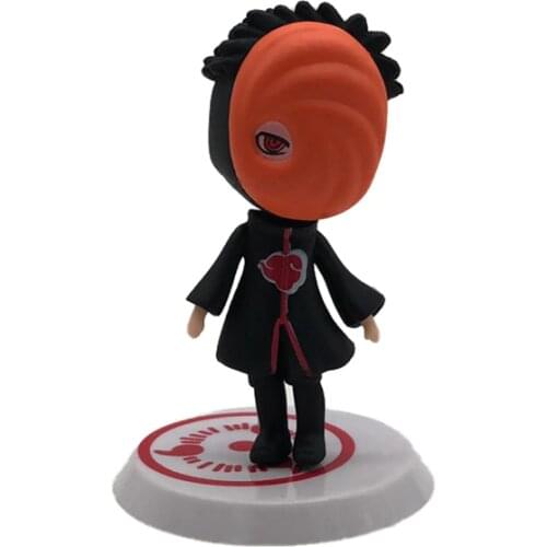 Naruto Shippuden Uchiha Obito 19 Q Version Obito Anime Action Figure Model 7.5CM PVC Mask Man Statue Collectible Toy Figma Doll