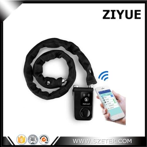 Intelligent Smart Waterproof Bluetooth alarm Lock Chain Anti Theft Alarm Keyless Phone App Control