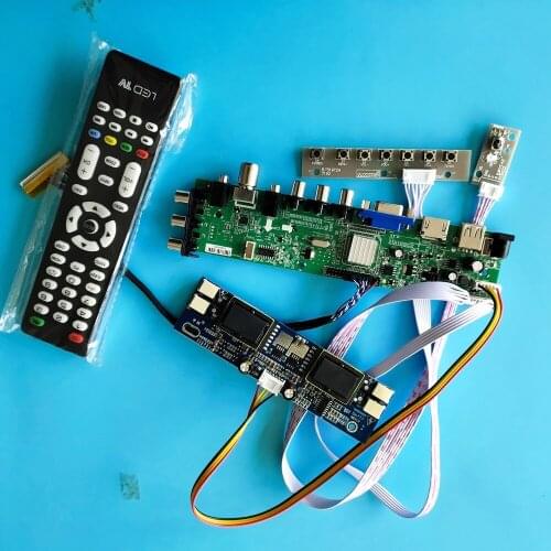 Kit For LTM220M2-L01 1680X1050 Panel Controller board HDMI Digital VGA 4 CCFL TV USB remote LCD DVB-T2 DVB-T 30pin 22.0"
