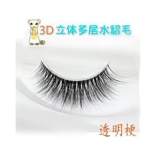 Wholesale 2018 New stlye Natural 3D 100% Real Mink False Eye Lashes Cross Fake Eyelashes Extensions beautiful Makeup tool