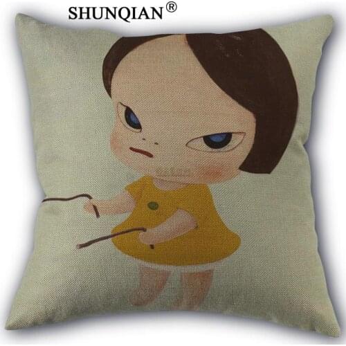 Custom yoshitomo nara Pillowcase Custom cotton pillowcases decorative beauty Home Furnishing customized pillow