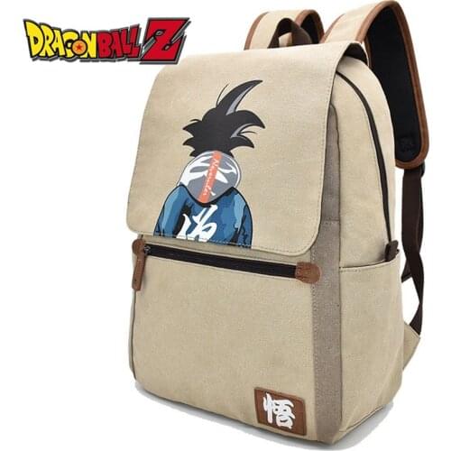 New Anime Backpack Dragon Ball Son Goku Animation peripheral Student canvas schoolbag