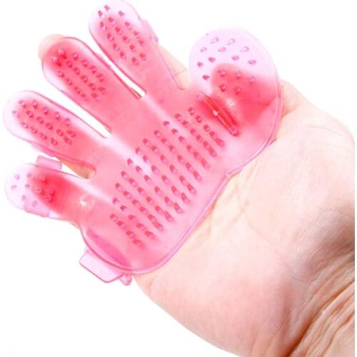 Dog pet deshedding brush glove for animal wool massage combing cats dog pet hair glove pet grooming glove for cats G0001