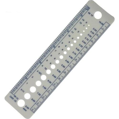 500pcs Plastic Sewing Knitting Needle Gauge Inch cm Ruler Tool Costura Sewing Accessories sport toy