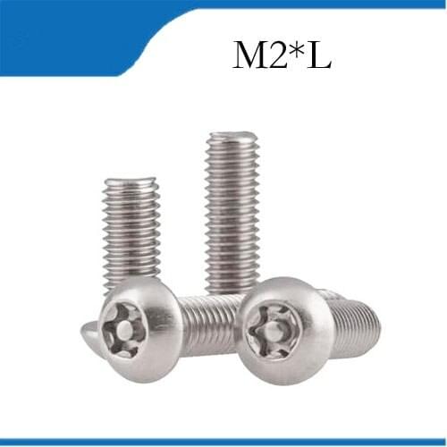 M2 Stainless steel pan head with column screws Plum Socket mechanical bolts Torx Semi-round head TX