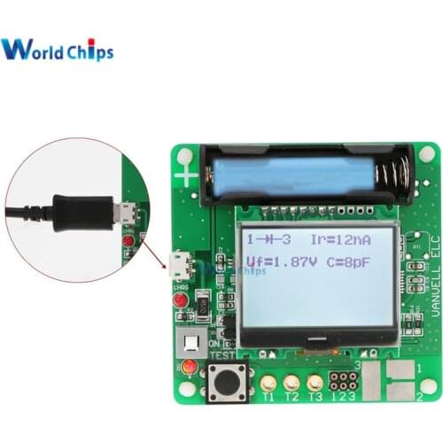 Portable Design Inductor-capacitor Meter MG328 LCD Display Multifunction Transistors MOSFET Diodes Tester With Wire For Diy