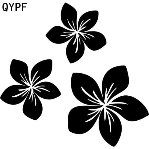 QYPF 18.6cm*17.7cm Brilliant Branches Beautiful Fancy Pattern Flower Vinyl Car Window Sticker Decal C18-0501