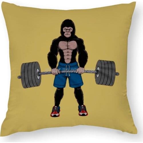 Strong Monkey Pillow Case Cover Printed Home Soft Childhood Pillowcase Bedroom Home Decor Nice Gift Monkey Banksy Funny Monkeys