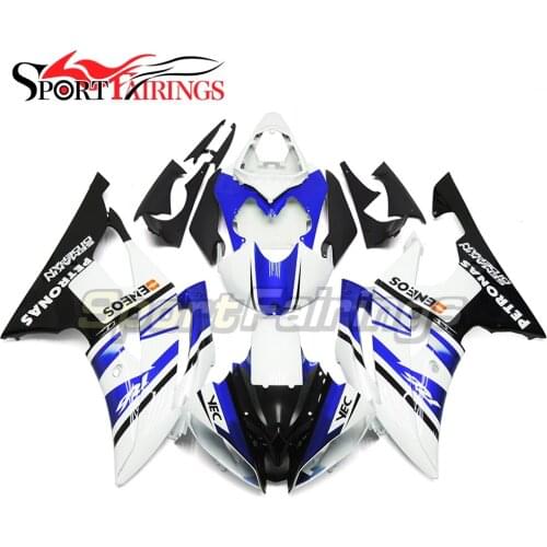 Blue White Black Injection Fairings For Yamaha YZF600 R6 08 09 10 11 12 13 14 15 Plastic ABS Motorcycle Fairing Kit Bodywork