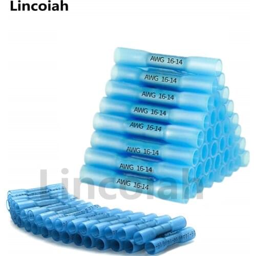 Heat Shrink Butt Connectors Waterproof Insulated Electrical Wire Crimp Splice Terminals for Automotive Marine Boat Truck Trailer