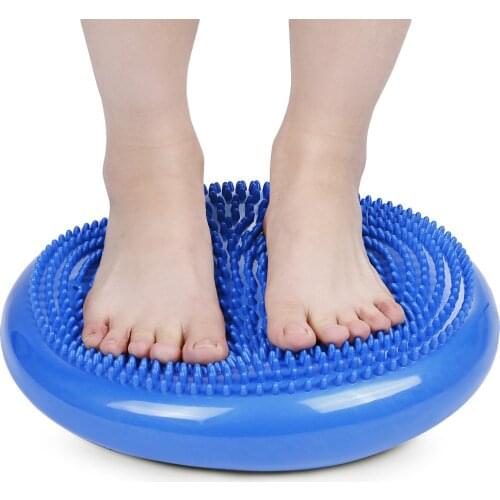Thicken balance cushion yoga inflatable cushion yoga balance ball massage cushion massage rubber nail balance trainer