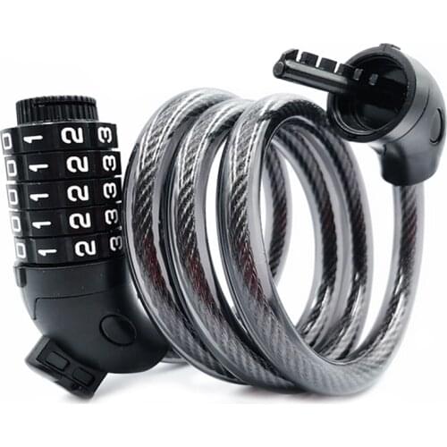 Bike Lock 5-Digit Combination Security MTB Mountain Anti-theft Scooter Bicycle Accessories para bicicleta