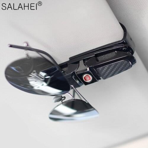 1pc Car Glasses Case Auto Fastener Clip Car Sun Visor Holder Rack For Fiat punto 500 stilo ducato palio Abarth Scorpion