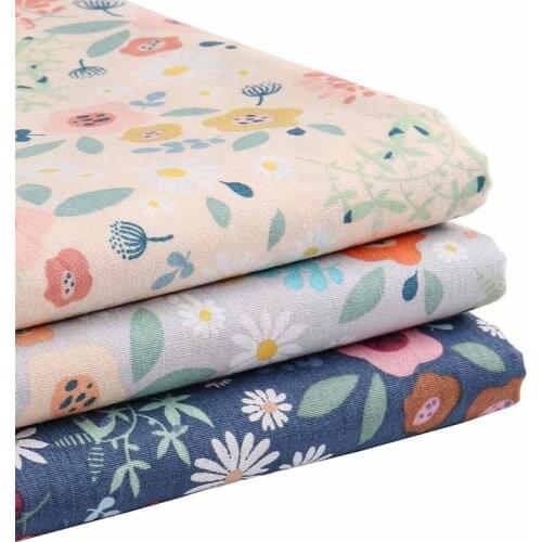 100% Cotton Floral Fabric Patchwork DIY Sewing Quilting Quarters Material For Baby and garment JA103-TJ0850