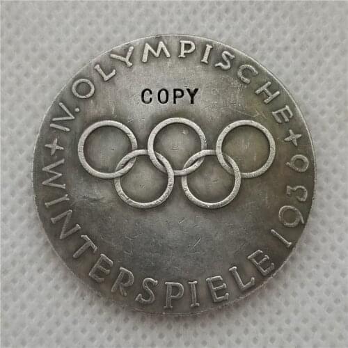 1936 WW2 WWII German Berlin Olympics medal medallion COPY COIN FREE SHIPPING