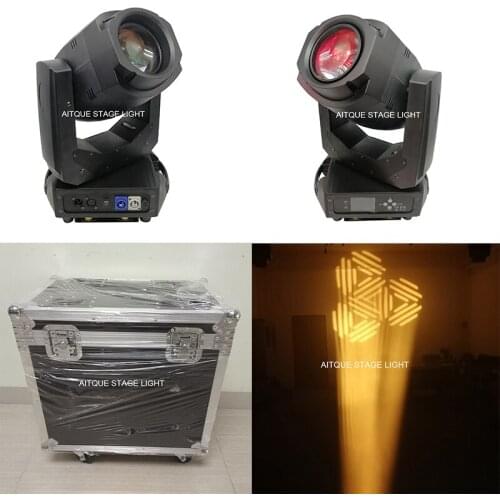2lights+CASE)Professional dj equipment led spot moving head dmx 200 beam light moving head 200w