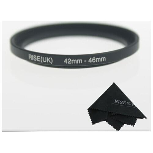 42mm-46mm 42-46 mm 42 to 46mm Step Up Filter Ring Stepping Adapter Adaptor Black