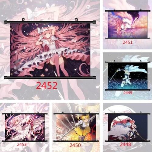 Anime Posters Puella Magi Madoka Magica Mami Kyoko Sayaka Wall Poster Canvas Painting Wall Poster Wall Art Picture Home Decor