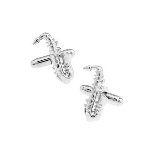 C-MAN Luxury shirt Sax cufflink for mens Brand cuff buttons cuff links High Quality Silvery abotoaduras Jewelry