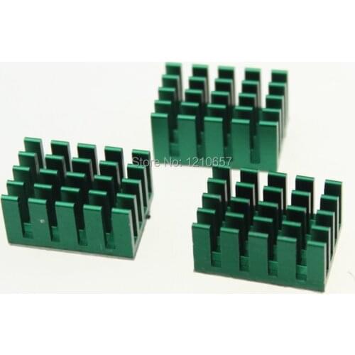 8 pcs LOT Green Aluminum Heatsink IC Chipset DDR VGA RAM Memory 20mmx 14mmx 10mm Chip Radiator