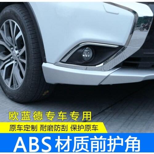 For Mitsubishi Outlander 2013-2019 High-quality ABS Chrome front bumper protection cover, bumper protection angle ,Car-Styling