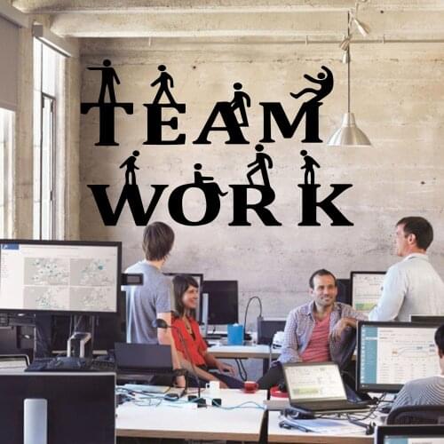 Drop Shipping team work Family Wall Stickers Mural Art Home Decor For Kids Rooms Decal Mural