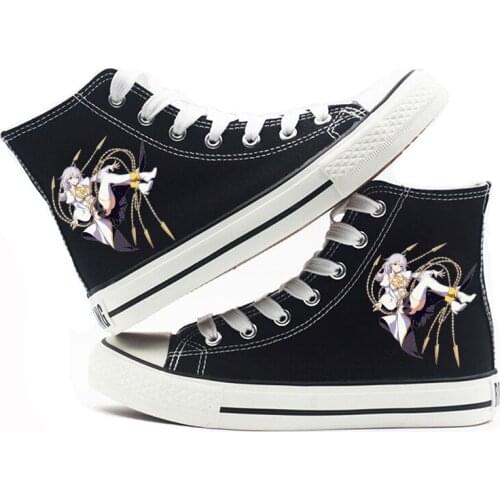 Unisex Anime Honkai Impact 3 Casual Canvas Shoes plimsolls Low Flat shoes Sneakers