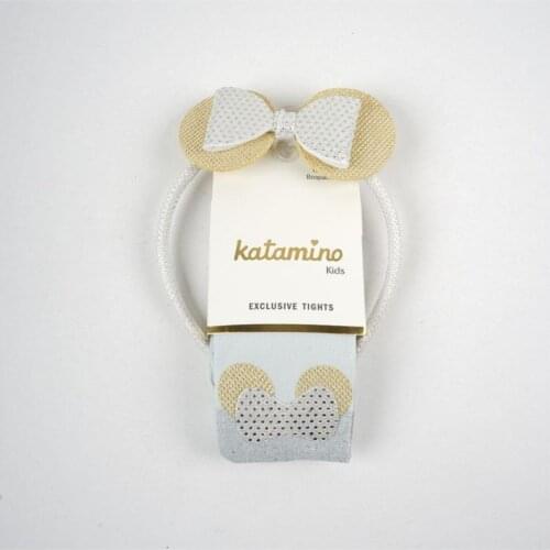 Adela Crowned Lurex Pantyhose Socks Polyamide pantyhose Gray Single