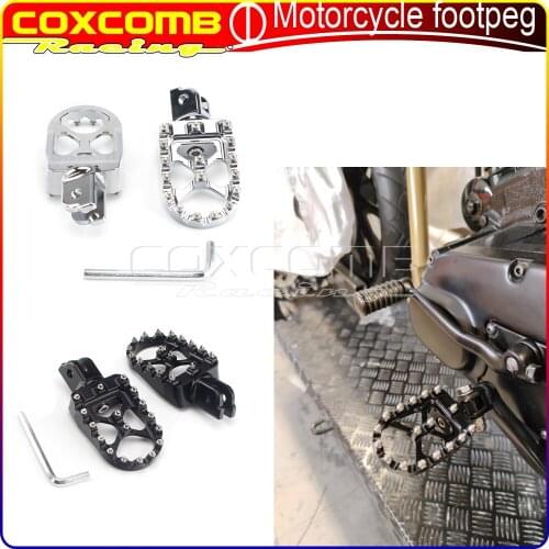 For Harley Breakout Softail ELW FLFB FXST Motorcycles Tapered Cleats Wide Fat Foot Peg Footboard MX Style Pedals 2018-2021