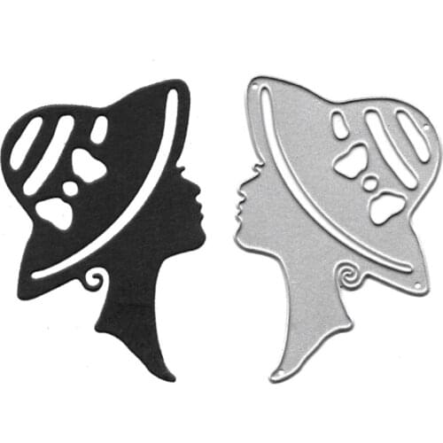 Beauty Woman Metal Cutting Dies Scrapbooking Embossing Folders for Card Making Craft Stencil Paper Dies