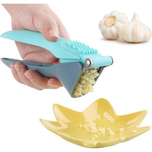 Kitchen Gadgets Cooking Tool Ginger Squeezer Masher Manual Garlic Press Handheld Ginger Garlic Mincer Crusher Shredder