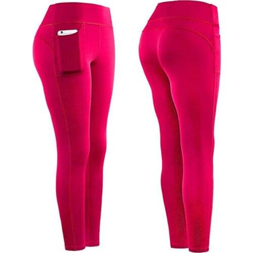 Push up leggings for Woman with pockets High Waist femme Side Gym Stretch pants Breathable Seamless Exercise mujer Sportswear