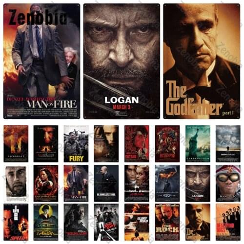 Film Metal Poster Metal Sign Vintage Plaque Tin Sign Plate Wall Art Stickers for Bar Pub Club Man Cave Classic Room Decoration