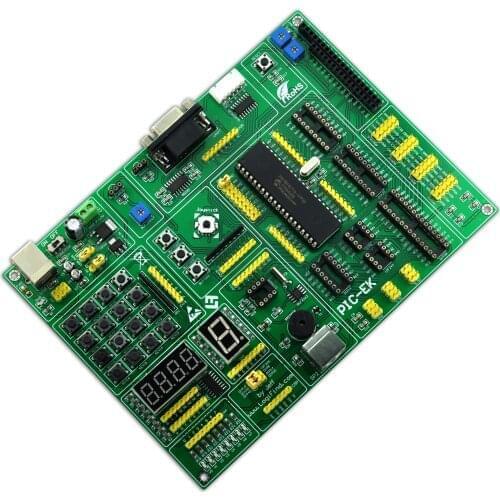 PIC microcontroller learning development board PIC-EK with PIC18F4580 microcontroller routines