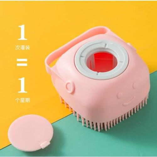 Soft Silicone Pet Dog Shampoo Massager Brush Cat Massage Comb Grooming Scrubber Shower Brush for Bathing Short Hair Brushes