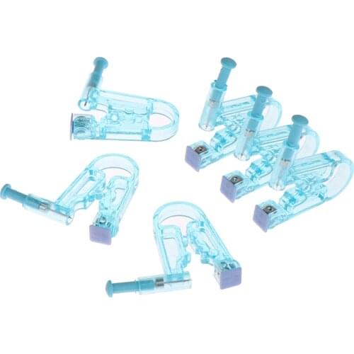 6pcs/Set Ear Piercing Kit Asepsis Disposable Healthy Safety Earring Piercer Tool Machine Kit Studs Fashion Body Jewelry