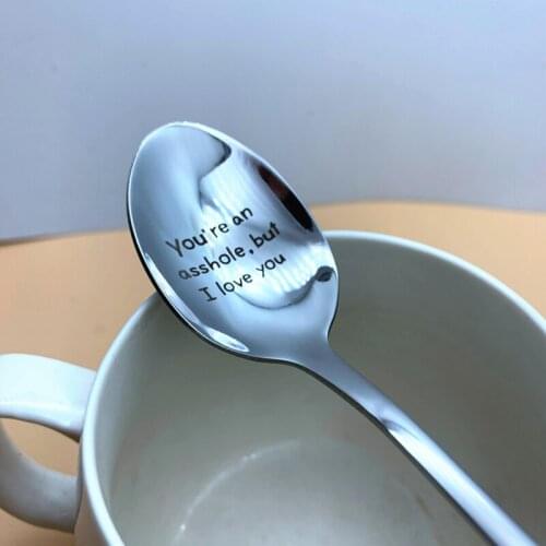 Customizable Stainless Steel Spoon For Boyfriend, Girlfriend And Friend On Valentines Day Beautiful Holiday Gifts