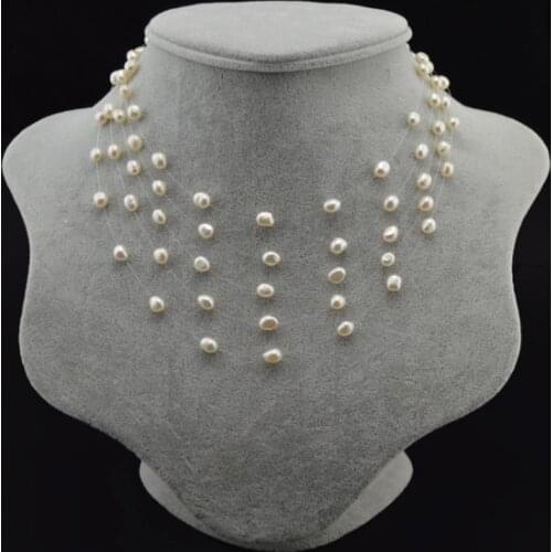 Freshwater Natural Pearl Retro Colorful Wedding Charming Luxury Chain Pendant Necklace Jewelry for Women Gift New 2021