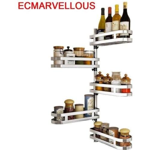 Organization Organisateur Pantry Cucina Organizer Keuken Stainless Steel Rotate Cuisine Cocina Organizador Mutfak Kitchen Rack