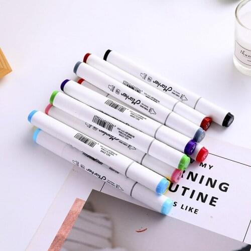 18 Colors Permanent Markers, Assorted Colors, Works on Plastic, Wood, and Glass for Kids Adult Coloring Doodling Marking