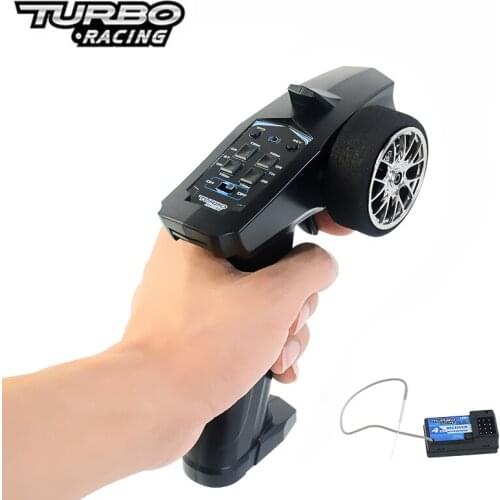 TURBO 2.4GHz RC Model Car Professional Radio Transmitter Remote Controller With Receiver for RC Car Boat PK TG3 FS-GT3B
