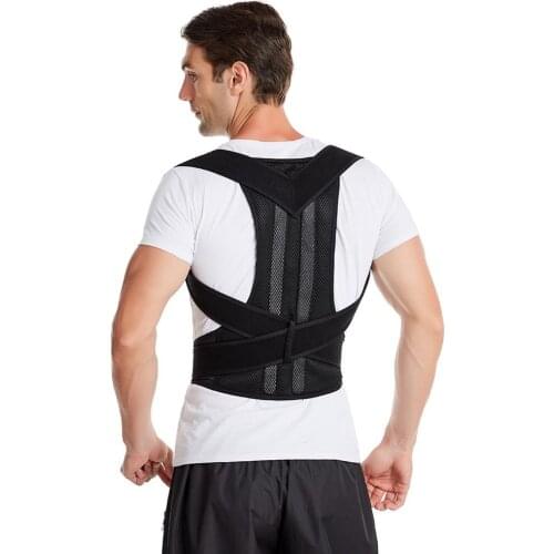 1 Pc Adult Back Correction Belt Adjustable Posture Corrector Back Support Shoulder Back Brace Health Fixer Tape