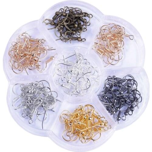 Earring Findings Jewelry Accessories Iron Plated Ear Hooks 7 Color Plum Boxed Combination Handmade Earrings Production Dedicated