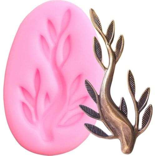 Leaves Silicone Mold Accessories Fondant Cake Decorating Tools Cupcake Topper Candy Clay Resin Mould Chocolate Gumpaste Moulds