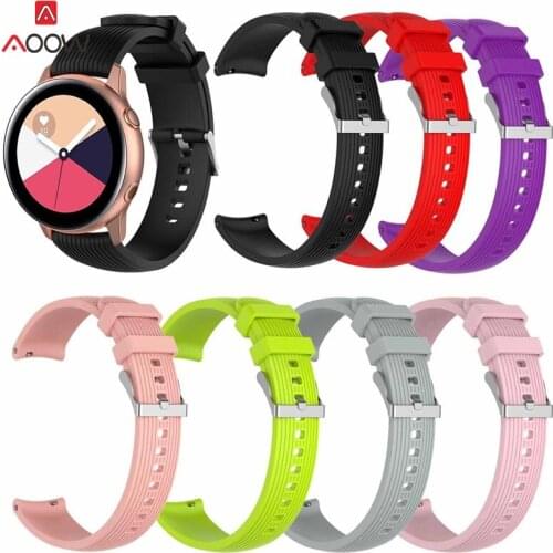 Sport Soft Silicone bracelet Wrist Band for Samsung Galaxy Watch Active Smart watch Strap Watchband for Gear Sport/S2 Classic