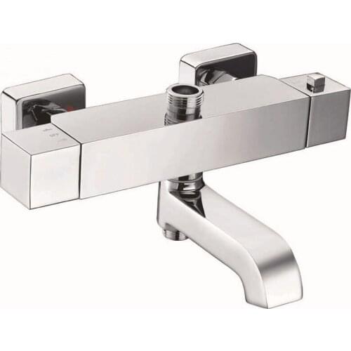 Thermostatic shower faucet mixer water tap dual,Copper thermostatic faucet mixing valve,Brass bathroom shower faucet wall mount