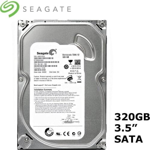 Seagate 3.5'' 320GB SATA 6Gb/s 7200RPM Internal hdd Mechanical Hard Disk 16MB Buffer For Desktop PC Computer disco duro interno