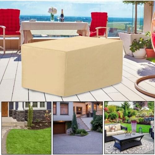 Waterproof Furniture Cover For Garden Rattan Table Cube Chair Sofa All-Purpose Dust Proof Outdoor Patio Protective Case Cover