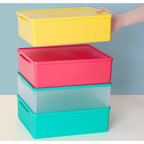 Large Carrying Capacity Storage Box Kids Toys Odorless Safe Toy Organizer Plastic Saving Space Box Handy Puzzle Toy