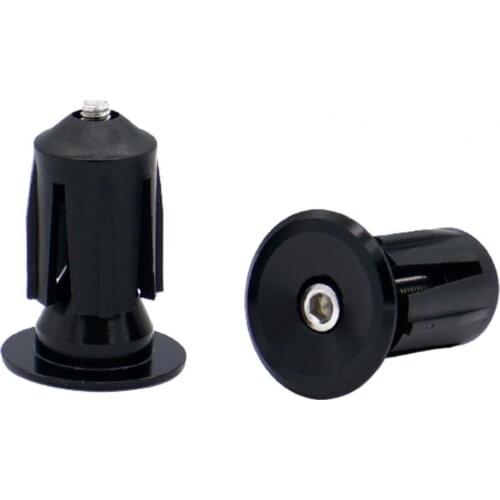 2Pcs Bike Lightweight Bar End Plugs Aluminum Road Bicycle Grip Anti-slip Firm Handlebar Caps Accessory Bike Bar End Plugs
